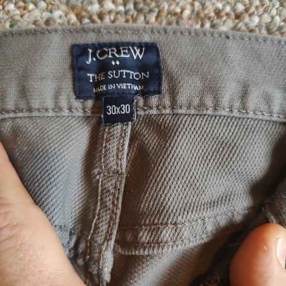 J.Crew men's the Sutton Gray 30x30 pants - Picture 2 of 8